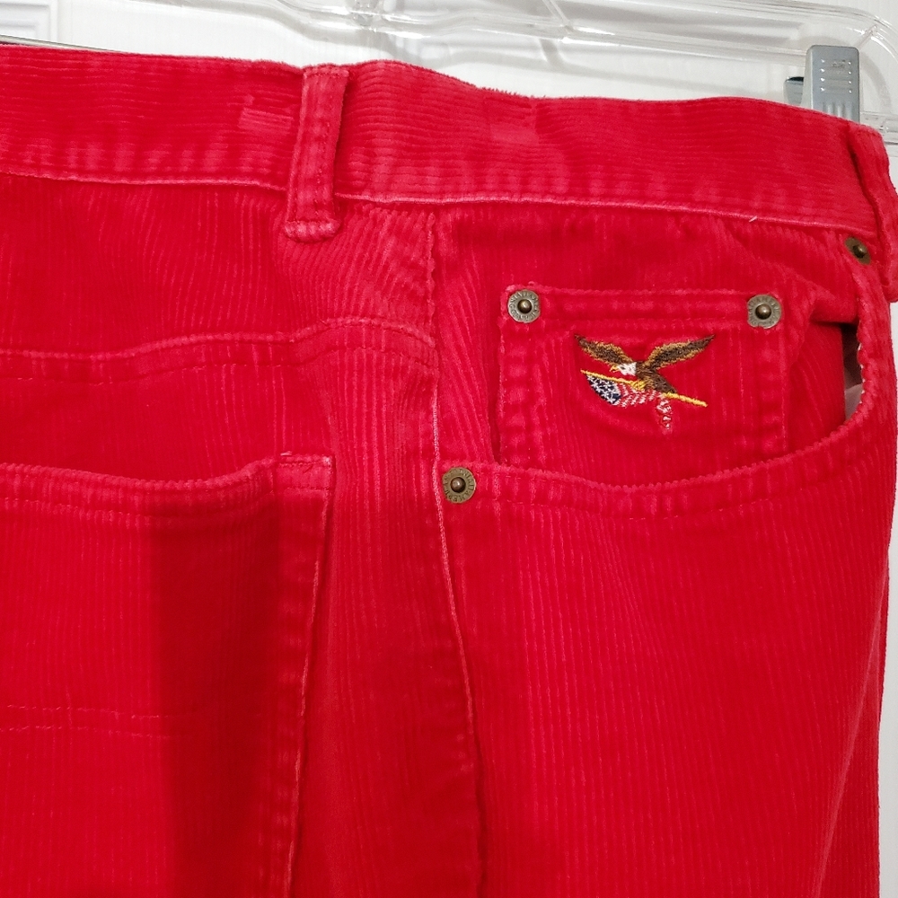 AMERICAN EAGLE RED SIZE 12 CORDUROY PANTS